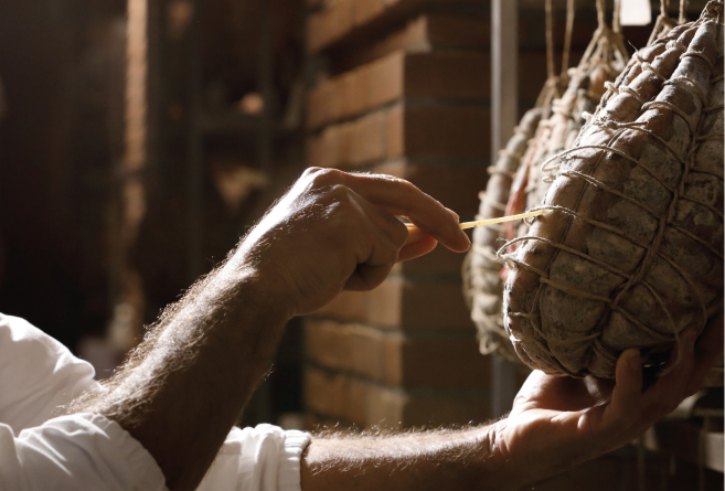 Culatello Podere Bottone — assaggio