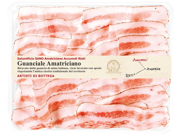 Guanciale Amatriciano — confezione in vaschetta