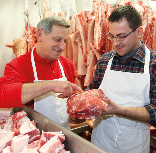 Porchetta cotta al forno a legna — il produttore