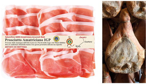 Vaschetta Prosciutto Amatriciano IGP